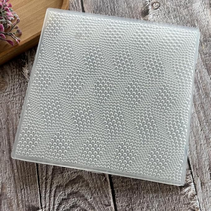 Bubble Wave Background 3D Embossing Folder for Card Making Floral DIY Plastic Scrapbooking Photo Album Card Paper DIY, Embossing Template Paper Card Embossing Stencil