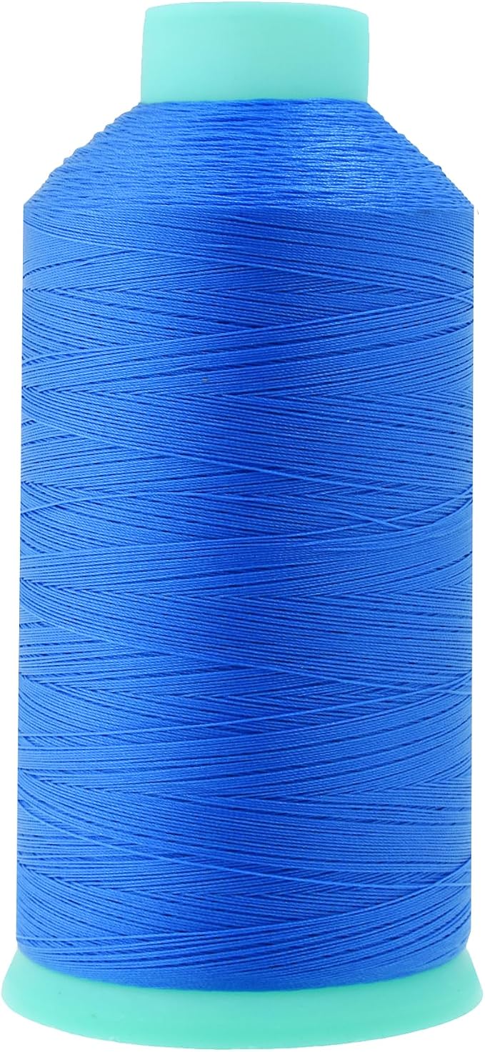 Mandala Crafts Size 46 210D T45 Sky Blue Bonded Nylon Thread, 2843 YDs