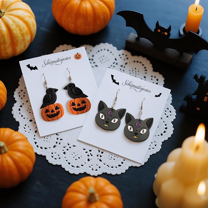 8 Pack Halloween Horror Atmosphere Polymer Clay Cutters