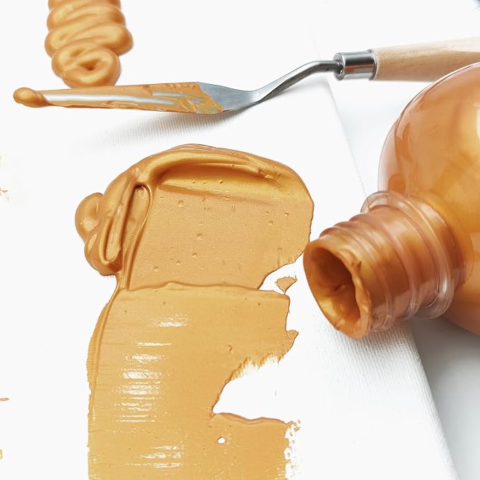 Artecho Gold Acrylic Paint 500ml / 17oz Large Bottle