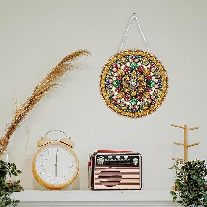 SKRYUIE Flower Hanging Pearl Diamond Art Kits for Adults Suncatcher A20