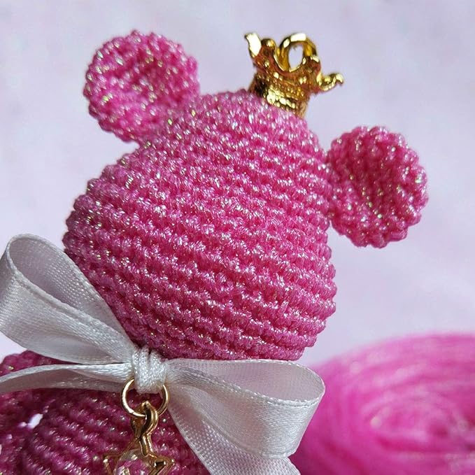 DIY Mint Lurex Thread - Shining Glitter Sparkle Yarn for Crochet, Knitting, Sweater, Scarf, Bag & Accessories