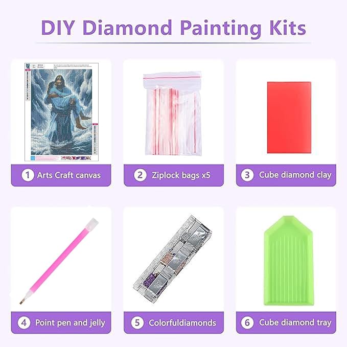 Diamond Art Kits for Adults,Jesus Easter Religion Christ Diamond Painting