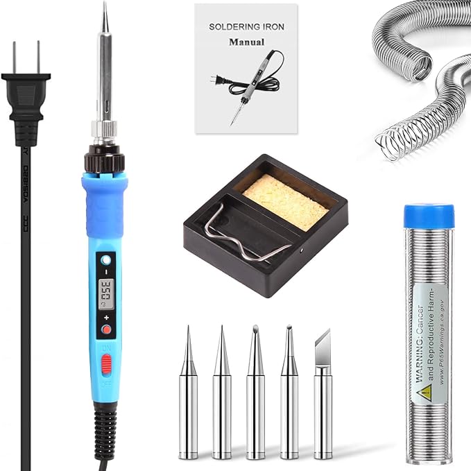 LDK 80W Soldering Iron Kit, LCD Digital Soldering Welding Tool