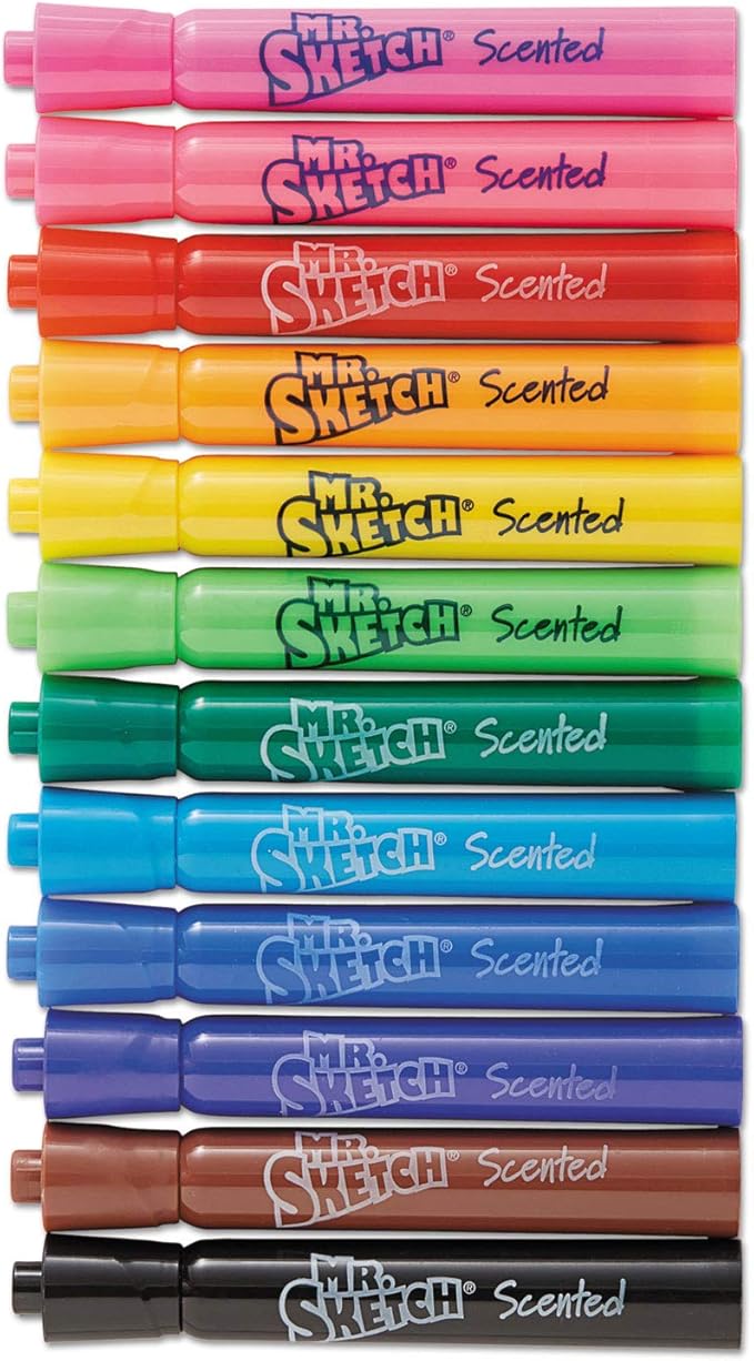 Mr. Sketch Scented Washable Markers, Chisel Tip Marker, Assorted Colors, 36 Count - Fun for Kids, Coloring, Spark Creativity, Arts & Crafts