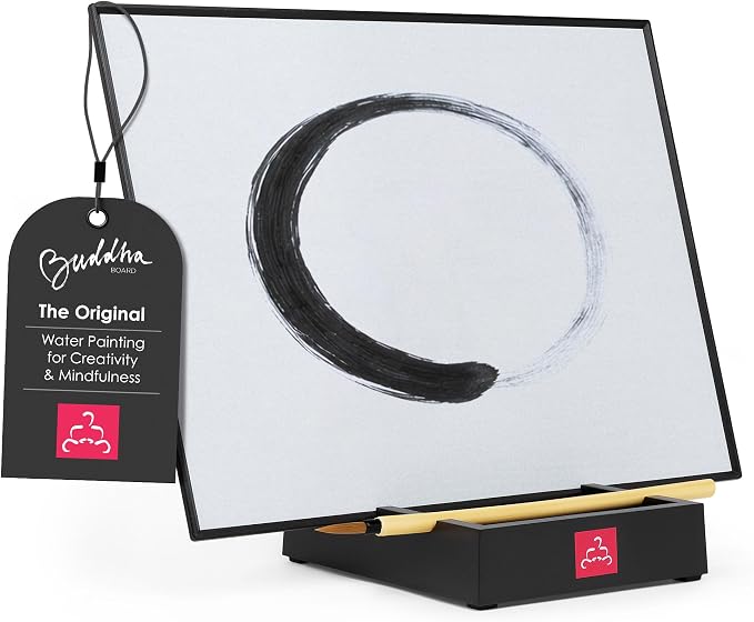 Buddha Board – The Original Water Painting Board for Mindfulness & Creativity – Unique Gift for Artists, Adults & Kids – Mess-Free Zen Art Supplies