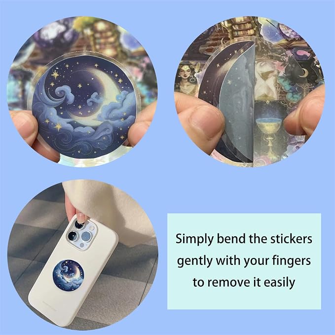 50PCS Flower Stickers PET Transparent Stickers Colorful Nature Decals Waterproof Decorative Decals for Scrapbook DIY Crafts Album Bullet Journal Planner Water Bottles Phone Cases Laptops