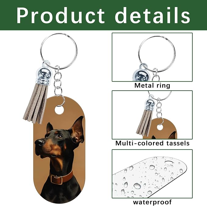 GEKIXUTP 160 Pcs metal Sublimation Keychain Blanks Bulk,Double Sided Sublimation Blanks Keychain Heat Transfer Keychain Blanks with Tassels,Sublimation Ornament Blanks key chain