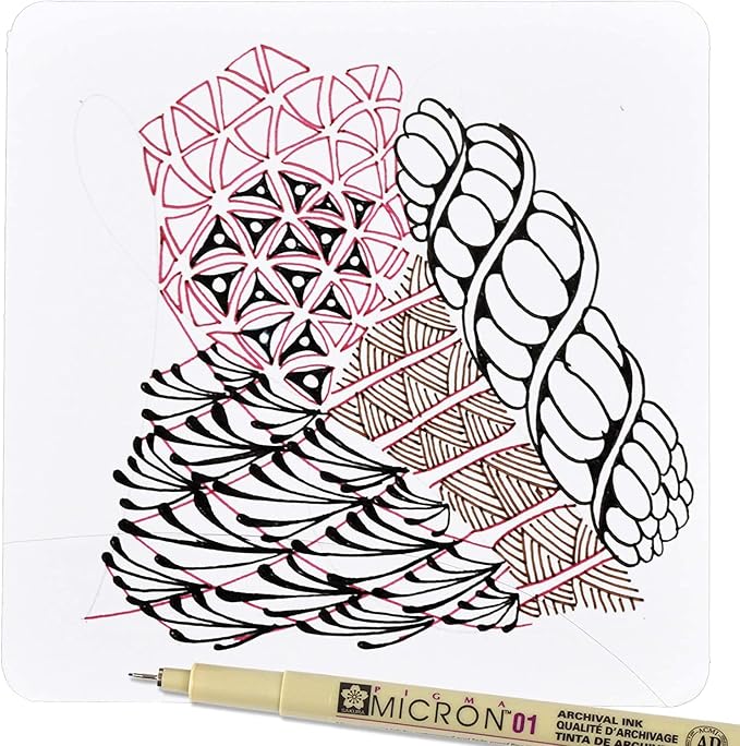 SAKURA Pigma Micron Fineliner Pens - Archival Black Ink Pens - Pens for Writing, Drawing, or Journaling - Assorted Point Sizes - 6 Pack | Archival Black Ink Pens for Writing, Illustration & Journaling, Great for Artists, Crafters & DIY Gift Projects