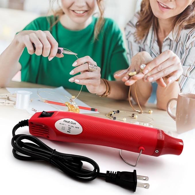 Heat Gun, Mini Hot Air Gun for DIY Crafts Portable Heat Air Gun Tool for Embossing Shrink Wrapping Drying Paint | DIY Crafts, Portable, Embossing, Shrink Wrapping, Drying Paint
