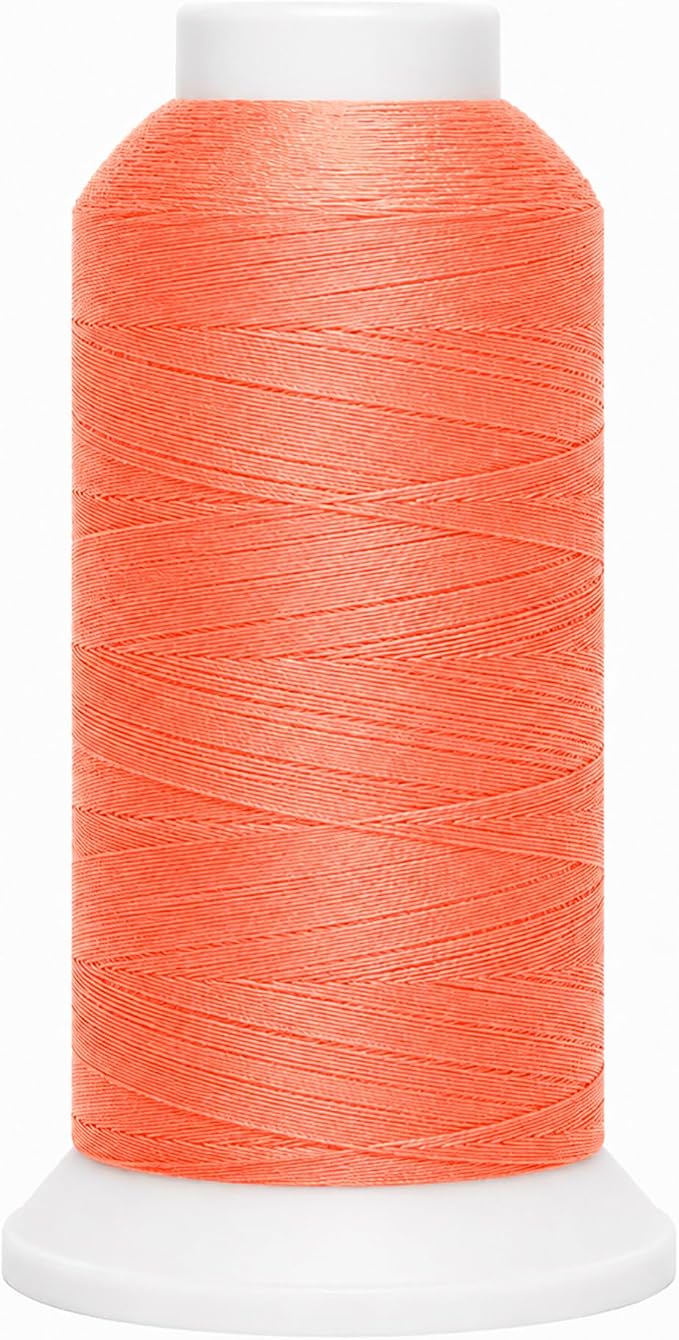 Mandala Crafts Coral Tex 70 Polyester Heavy Duty Thread for Upholstery | 1500 Yds T70 UV Resistant Strong Thread for Leather Sewing, Marine, Drapery, Jeans, Hair Weaving & Extension, Outdoor