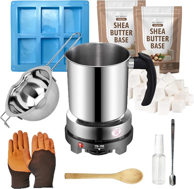 LFISGNN Soap Making Kit with Electronic Hot Plate for Adults Making Soaps