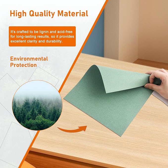 Guakicae 40 Sheets Sage Green Cardstock 8.5 x 11 Craft Paper 75lb