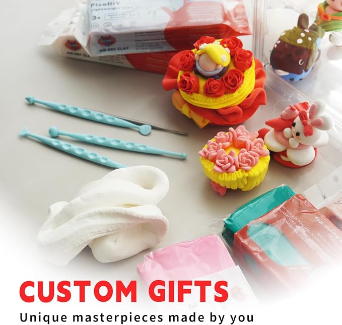 Air Dry Clay Lightweight, Flexible Modeling Clay for Adults Arts and Crafts