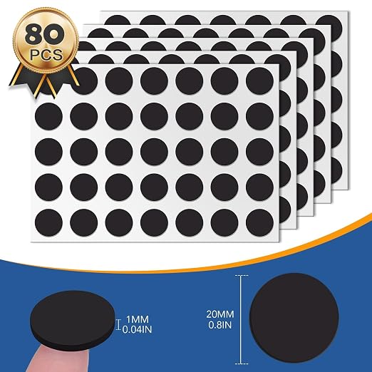 DIYMAG Magnets with Adhesive Backing, 80P Flexible Fridge Magnetic Dots