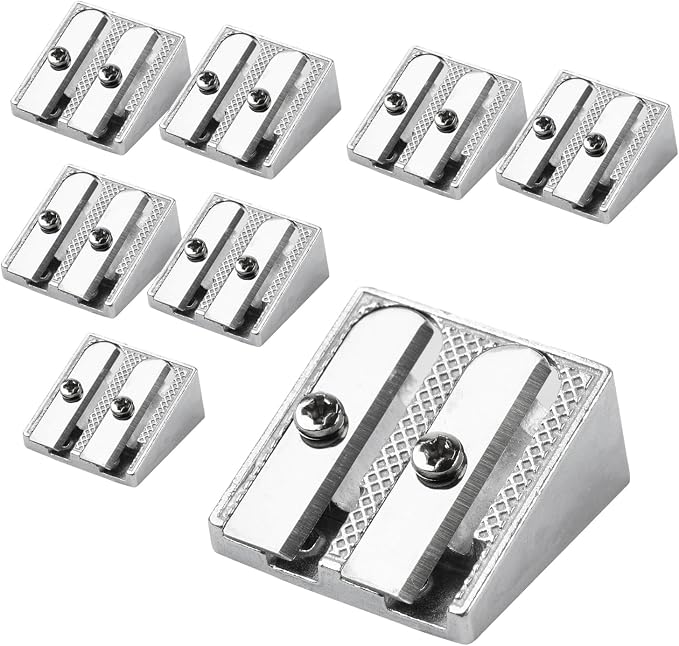 Mr. Pen- Handheld Metal Pencil Sharpener, 8 Pack