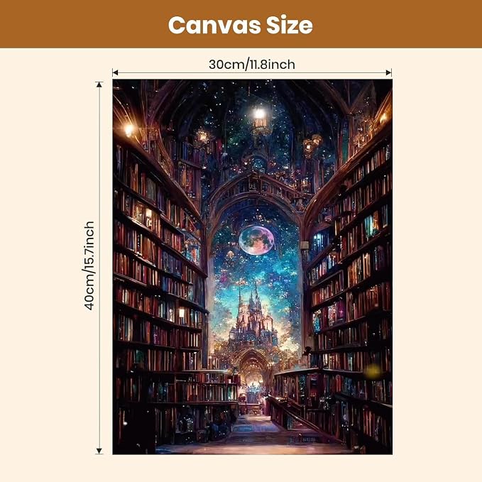 4 Pack Castle Paint by Numbers Kit for Adults Framed Canvas, Frameworkless | Easy Adult Paint by Number Kits on Canvas DIY 4 Pack Castle Painting for Beginners Art by Numbers for Home Wall Decor Gift