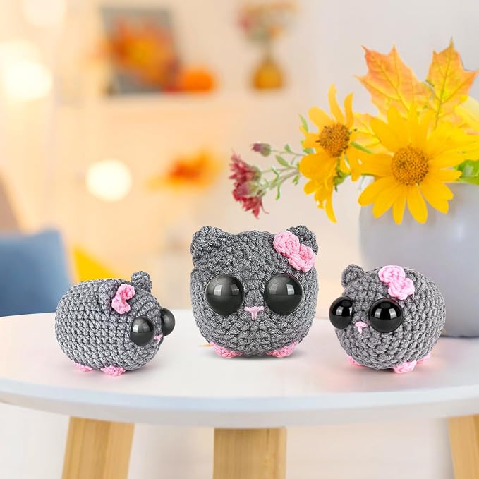 Crochetta Beginner Crochet Kit with Step-by-Step Video Tutorials, Learn to Crochet for Adults & Kids, Knitting Craft Supplies, Hanging Plants Home Decor (40%+ Yarn)