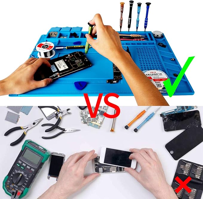 Kaisi S160 Soldering Mat Insulation Silicone Magnetic Repair Work Mat