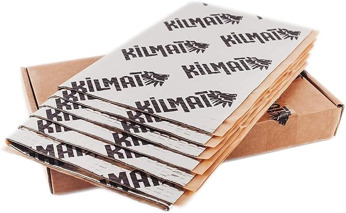 KILMAT 50 mil 25 sqft Car Sound Deadening Mat, Butyl Automotive Sound Deadener, Audio Noise Insulation and dampening