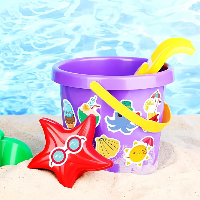 300Pcs Summer Stickers for Kids, Hawaiian Beach Stickers, Tropical Stickers