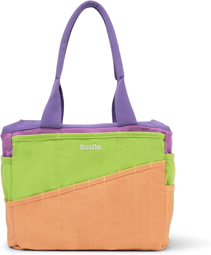 Soolla Studio Bag: Art Supply Storage Organizer & Pottery Tool Bag, Washable Tote, Yarn Bag, Crochet, 30 Pockets, 15+ Colors