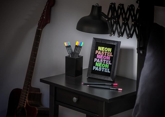 Faber-Castell Black Edition Colored Pencils, Neon & Pastel Colors
