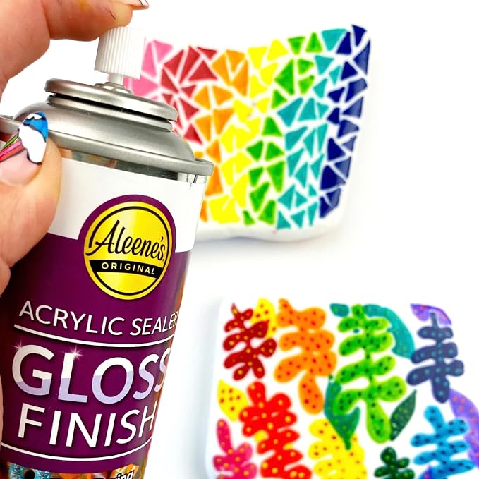 Aleene's 26412 Spray Gloss Finish, 6 Oz Acrylic Sealer, Original Version, Clear - Gloss