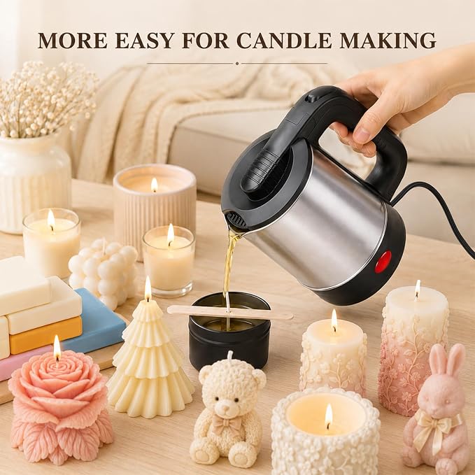 Candle Making Supplies with Electric Wax Melting Pot