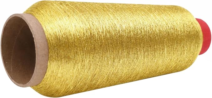 Mandala Crafts Metallic Antique Gold Embroidery Floss for Sewing, 3281 Yard Spool
