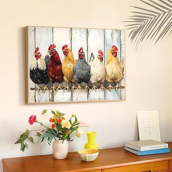 mrpwnle Diamond Art Kits for Adults Chicken Diamond Painting Kits