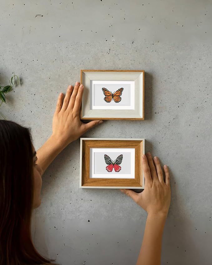 PeakLuv Small Diamond Art Kits Butterfly Mini Diamond Painting Kits