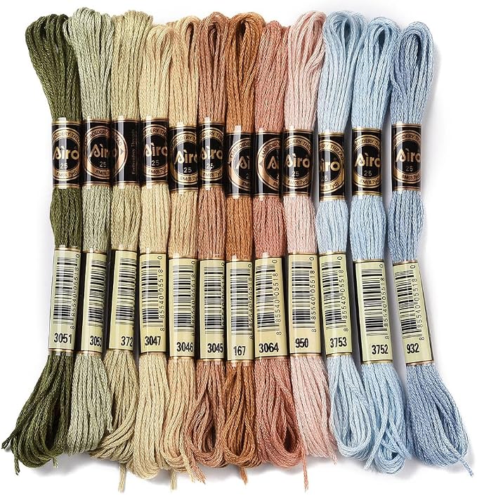 12 Skeins Gradient Embroidery Floss String for Bracelets DIY
