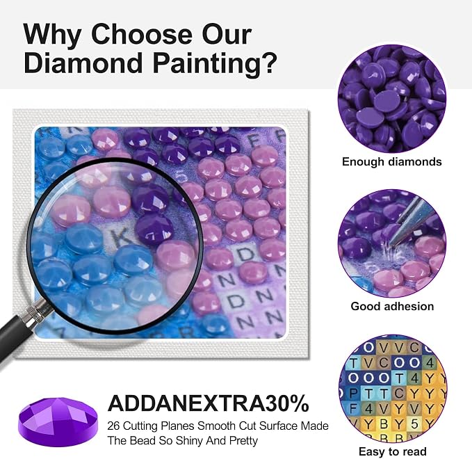 6 Pack Diamond Art Kits for Adults, Diamond Painting Kits for Beginner | Fantasy Diamond Dots Full Drill Crafts for Gem Art Dot Art for Adults Home Wall Decor for Teens Boys Girls 5D DIY 12x16 inch