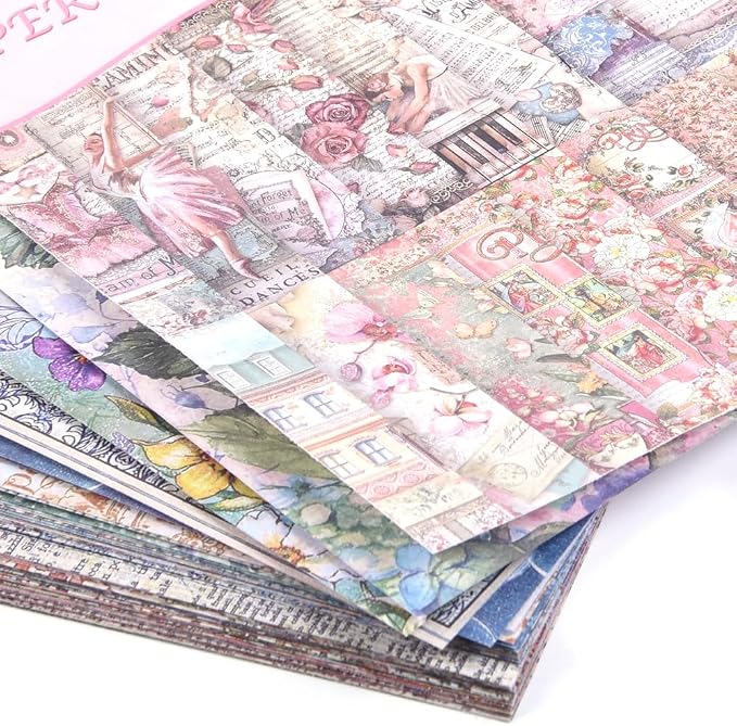 Origami Paper 50 Sheets, 6-Inch Square Double Sided Colored Craft Paper | 70GSM colorful paper,50 Vivid Pattern Origami Kit,DIY Hand Crafts,Arts Creativity,Easy to Fold,No-Fading.Flower Fairy