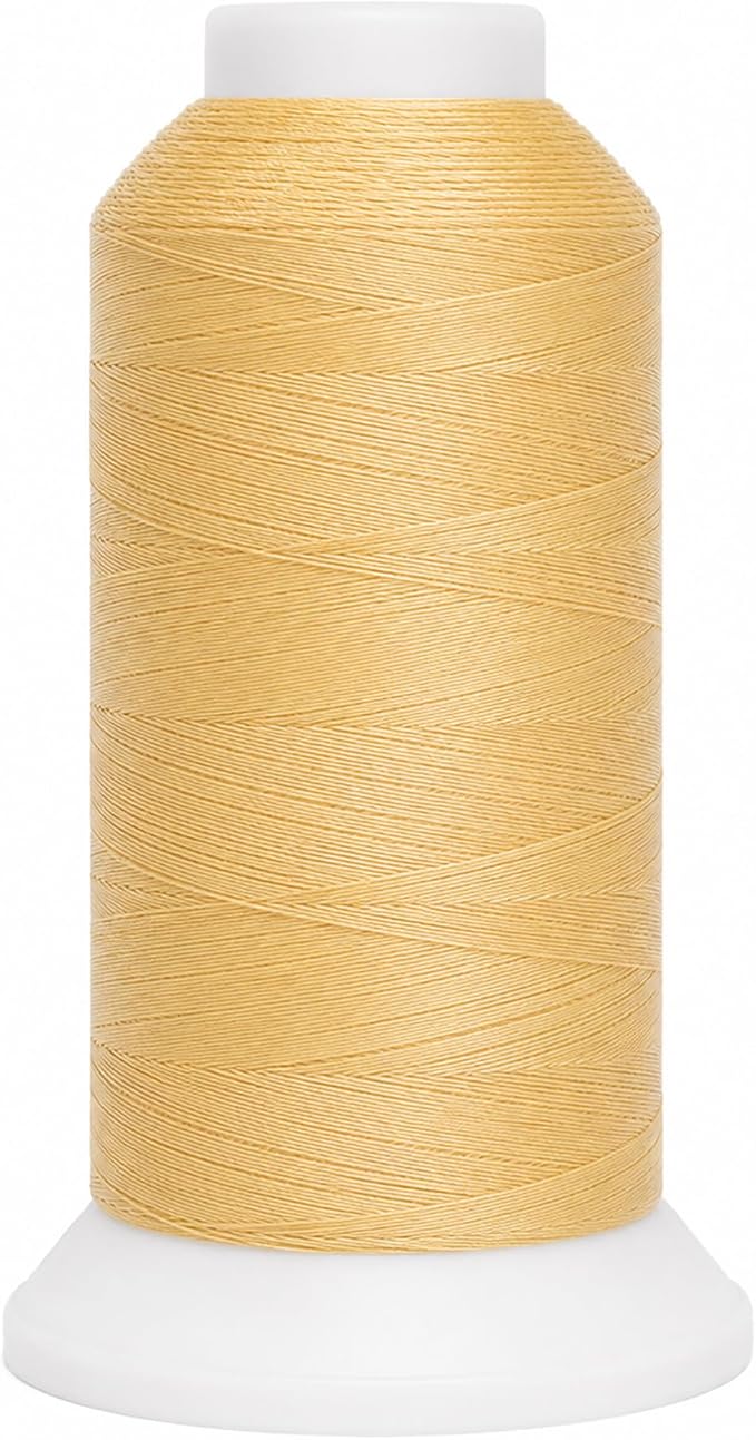 Mandala Crafts Blonde Tex 70 Polyester Heavy Duty Thread for Upholstery | 1500 Yds T70 UV Resistant Strong Thread for Leather Sewing, Marine, Drapery, Jeans, Hair Weaving & Extension, Outdoor