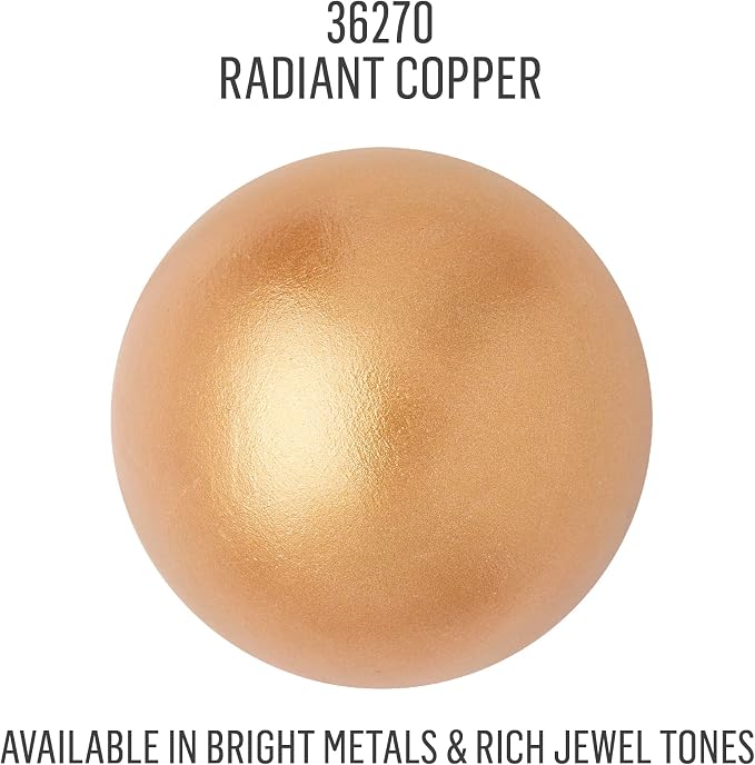 FolkArt Metallic Acrylic Craft Paint, Radiant Copper 2 fl oz Premium Metallic Finish Paint, Perfect For Easy To Apply DIY Arts And Crafts, 36270
