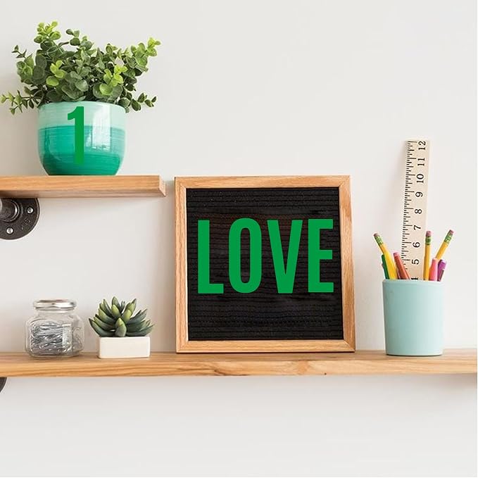 Letter Stickers 30 Sheets 1500 PCS Large 2 Inch Alphabet Stickers, Green