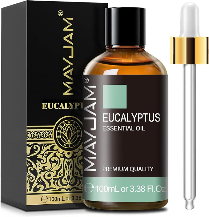 MAYJAM Eucalyptus Essential Oil for Diffuser Skin Care, 3.38FL.OZ