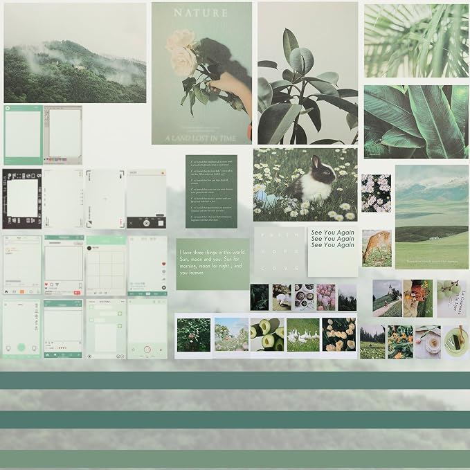 114 Pcs Aesthetic Scrapbook Kit DIY Junk Journaling Supplies, Nice Style