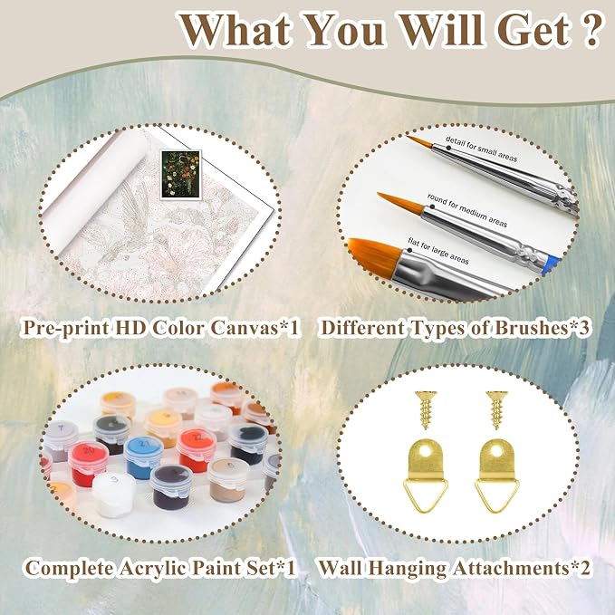 Paint by Number for Adults, Bathroom Paint by Numbers Kit for Adults 16x20