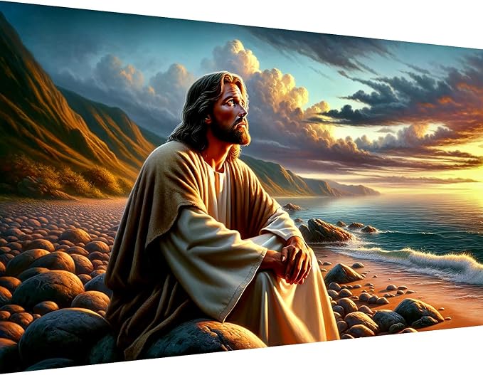 mrpwnle Large Diamond Art Kits for Adults Jesus Big Diamond Painting Kits