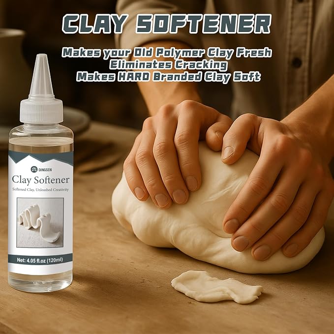 120ml Liquid Polymer Clay Softener, Restores Workability and Shine