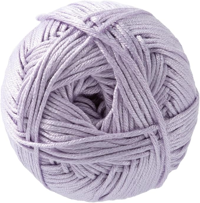 Loops & Threads Silky Soft Yarn - Yarn for Knitting, Crochet, Weaving, and Arts & Crafts - Purple, Bamboo, 3.5 oz
