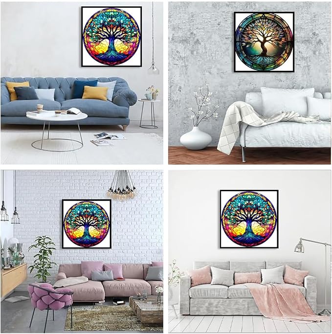 Diamond Art Kits for Adults Tree of Life Diamond Painting Kit 12x12in