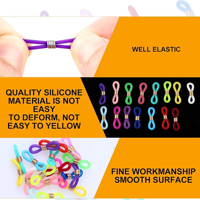 40pcs Knitting Needle Stoppers,Knitting Needle Hugger,Stitch Stopper,Needles Minder Knitting Tools for Needles Prevent Slipping Off Stitch,Knit Accessories,Double Hole Needle Point Protectors