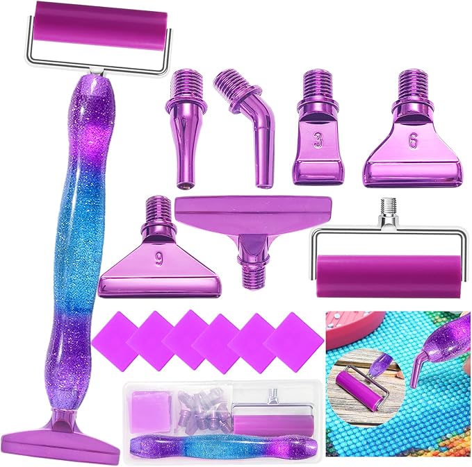 Diamond Art Pens Tools Diamond Painting Accessories Kits with Screw Metal Tip Roller Diamond Painting Pen Bead Dot Drill Pens for Diamond Art Craft Nail