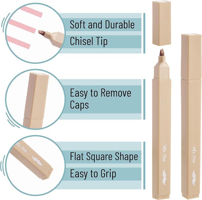 Mr. Pen- Aesthetic Highlighters No Bleed, 8 Pack, Assorted Colors | Chisel Tip, Cute Highlighters Assorted Colors for Journaling, Highlighting, Underlining, Fast Dry, Back to School Supplies
