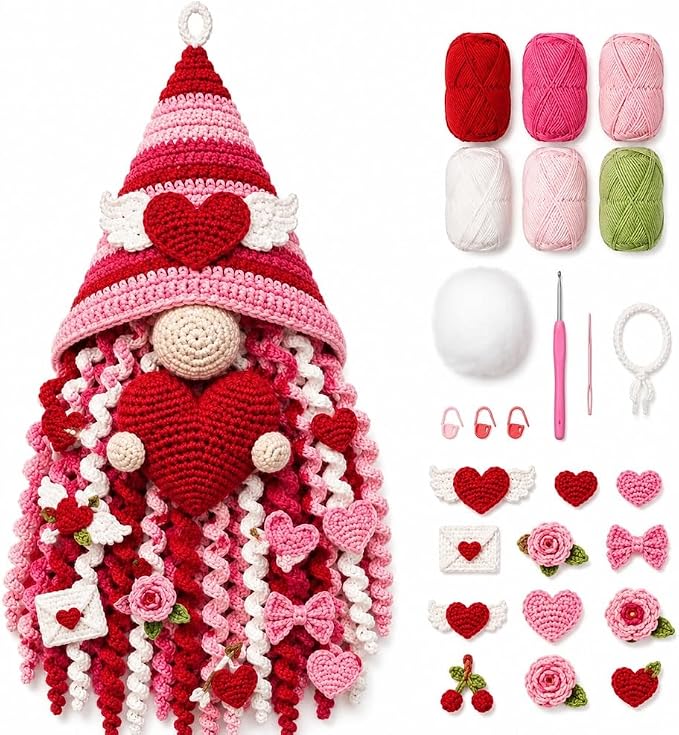DIY Seasonal 3D Crochet Door Hanger Kit Collection, Handmade Wall Hanging