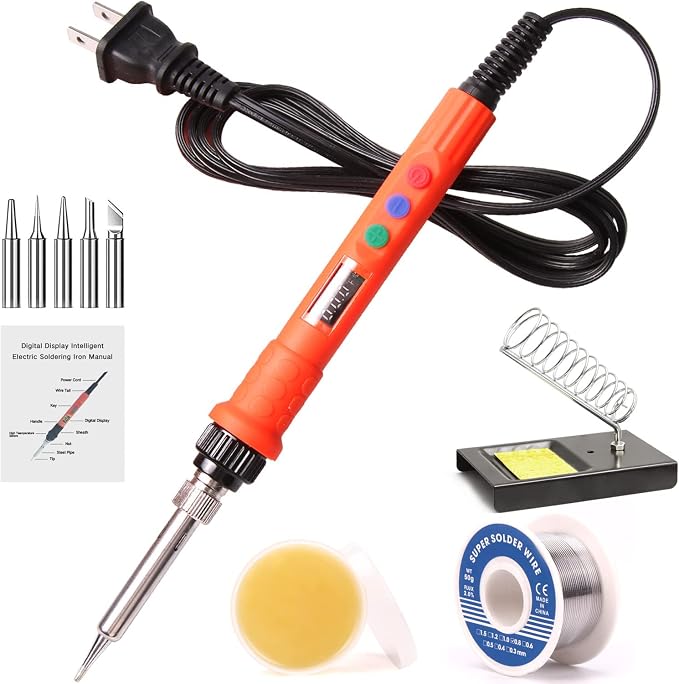 Electronic Soldering Iron Kit, 120W Digital Soldering Gun Tools